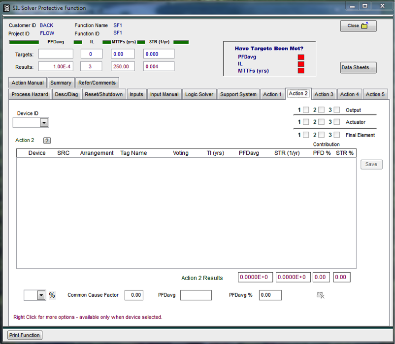 Safety Function - SIL Solver